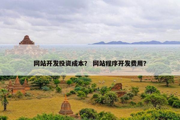 网站开发投资成本？ 网站程序开发费用？