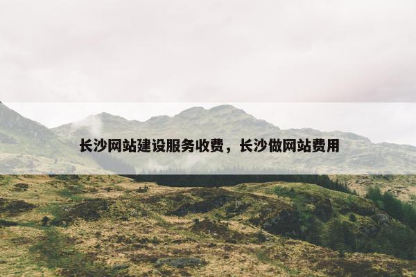 长沙网站建设服务收费，长沙做网站费用