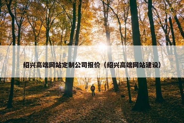 绍兴高端网站定制公司报价（绍兴高端网站建设）