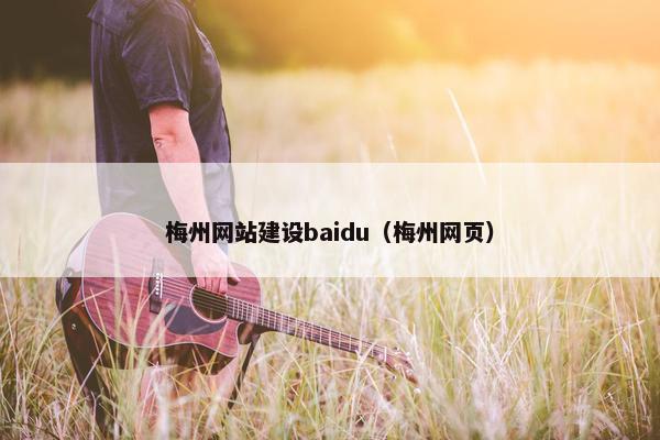 梅州网站建设baidu（梅州网页）