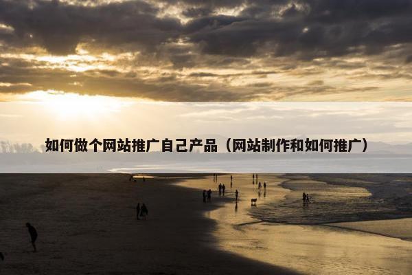 如何做个网站推广自己产品（网站制作和如何推广）