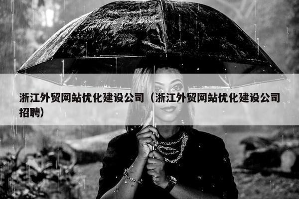 浙江外贸网站优化建设公司（浙江外贸网站优化建设公司招聘）