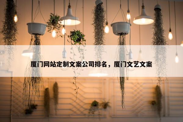 厦门网站定制文案公司排名，厦门文艺文案