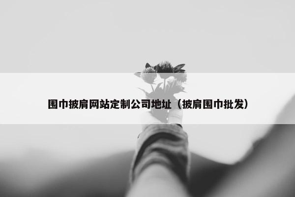 围巾披肩网站定制公司地址（披肩围巾批发）