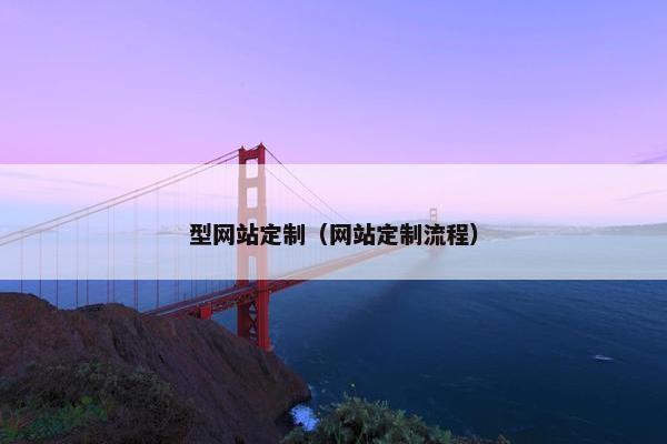 型网站定制（网站定制流程）