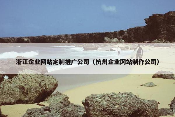 浙江企业网站定制推广公司（杭州企业网站制作公司）
